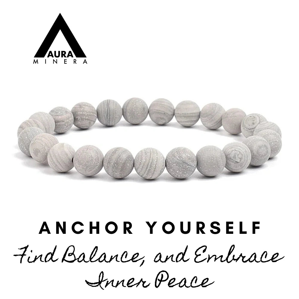 grey wooden bracelet