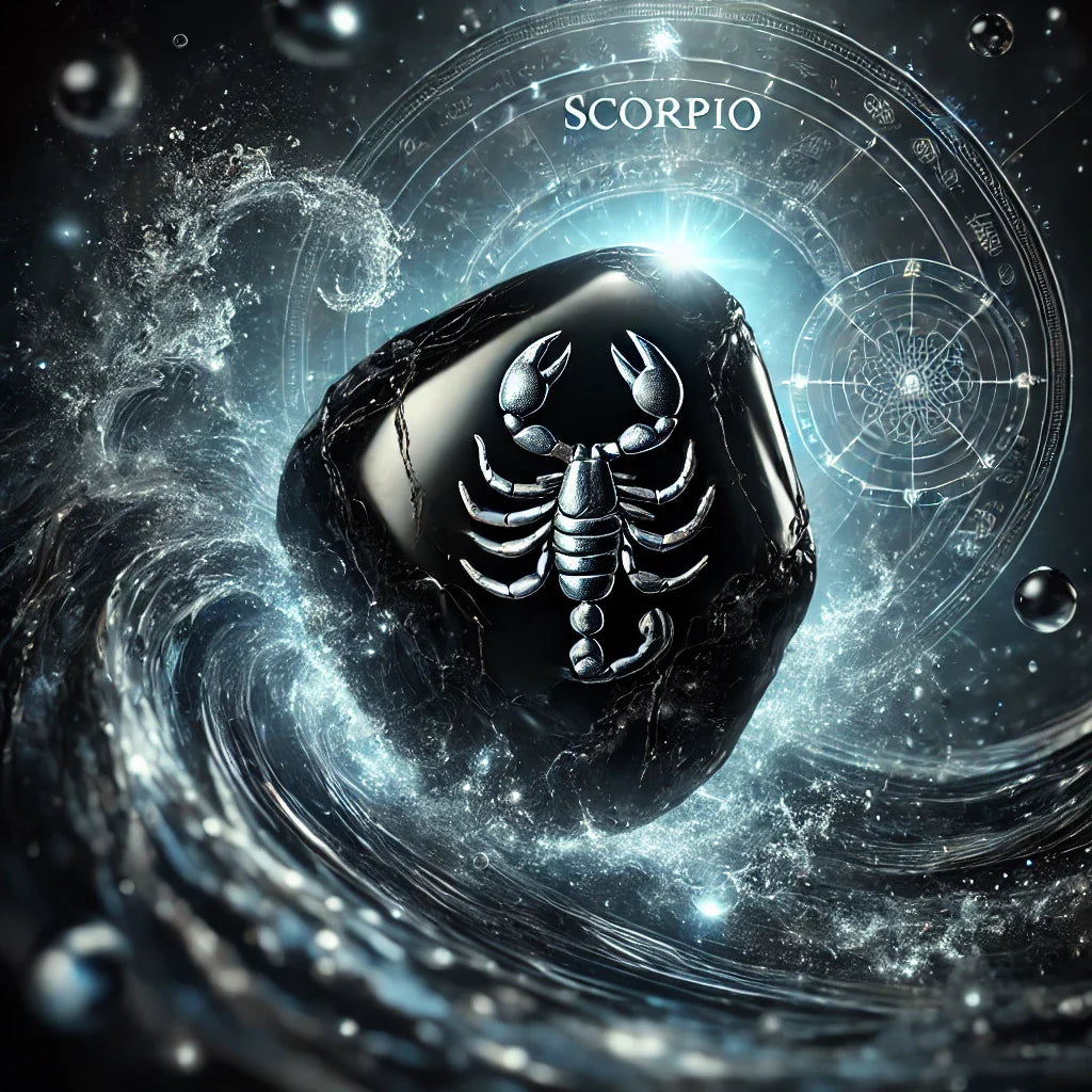 Obsidian Scorpio stone