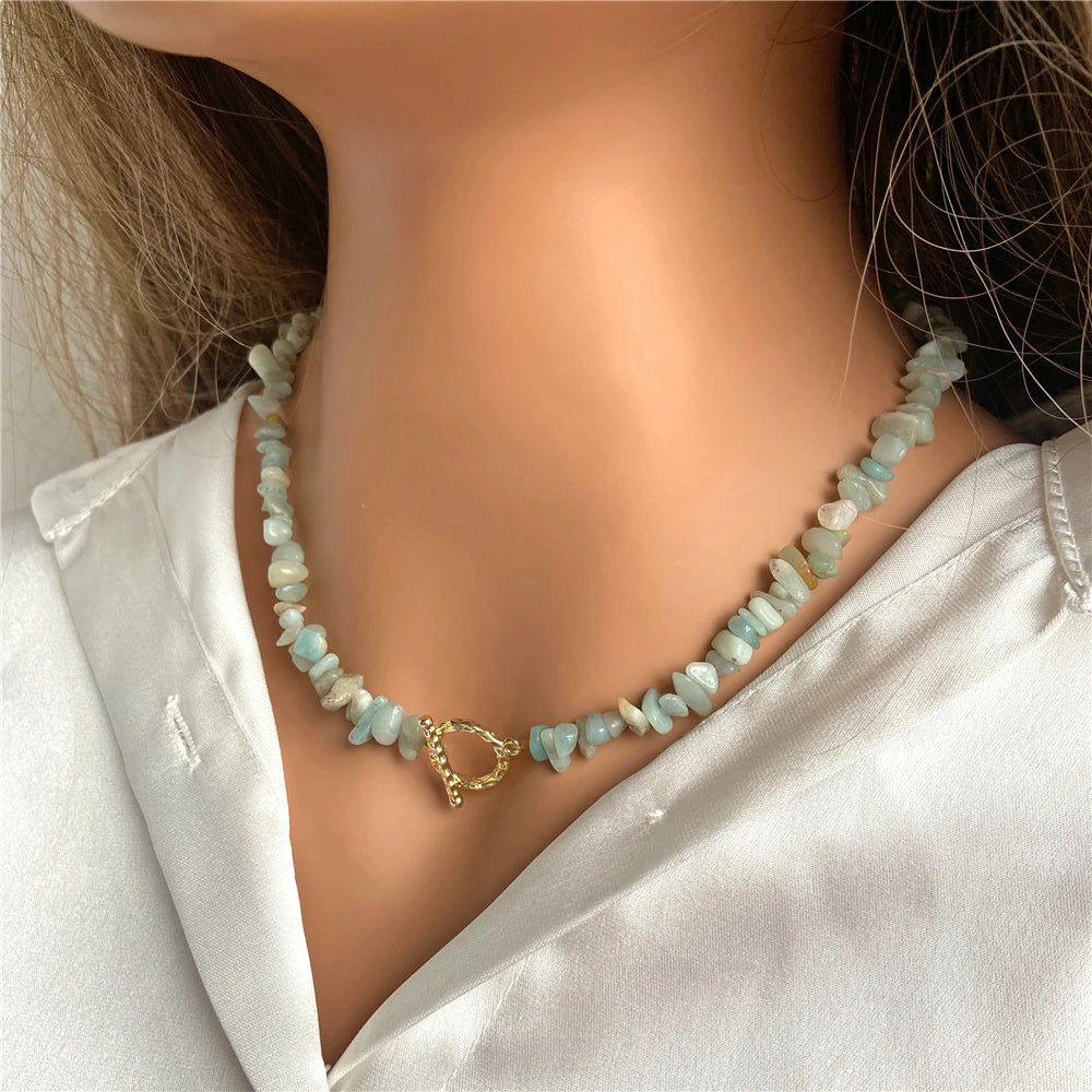 amazonite gemstone necklace