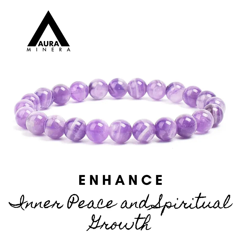 amethyst bead bracelet