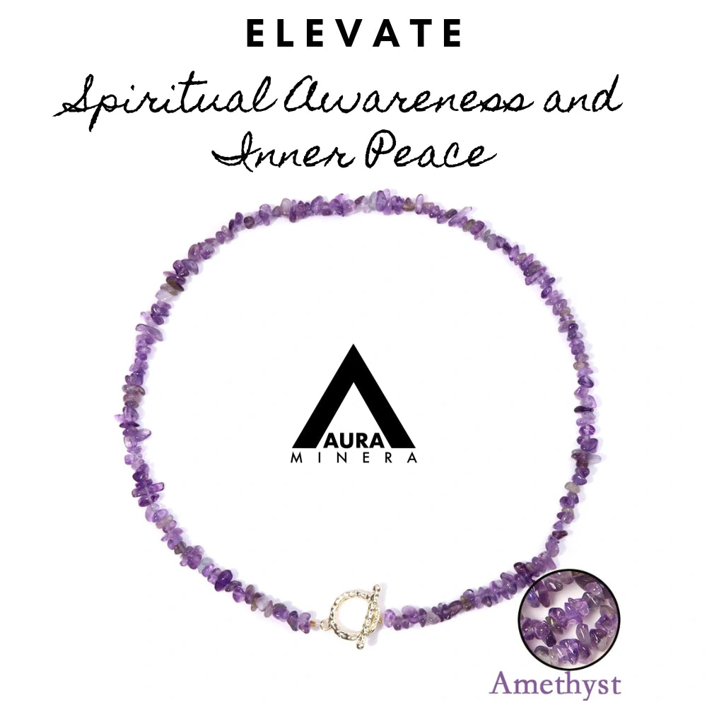 amethyst crystal necklace