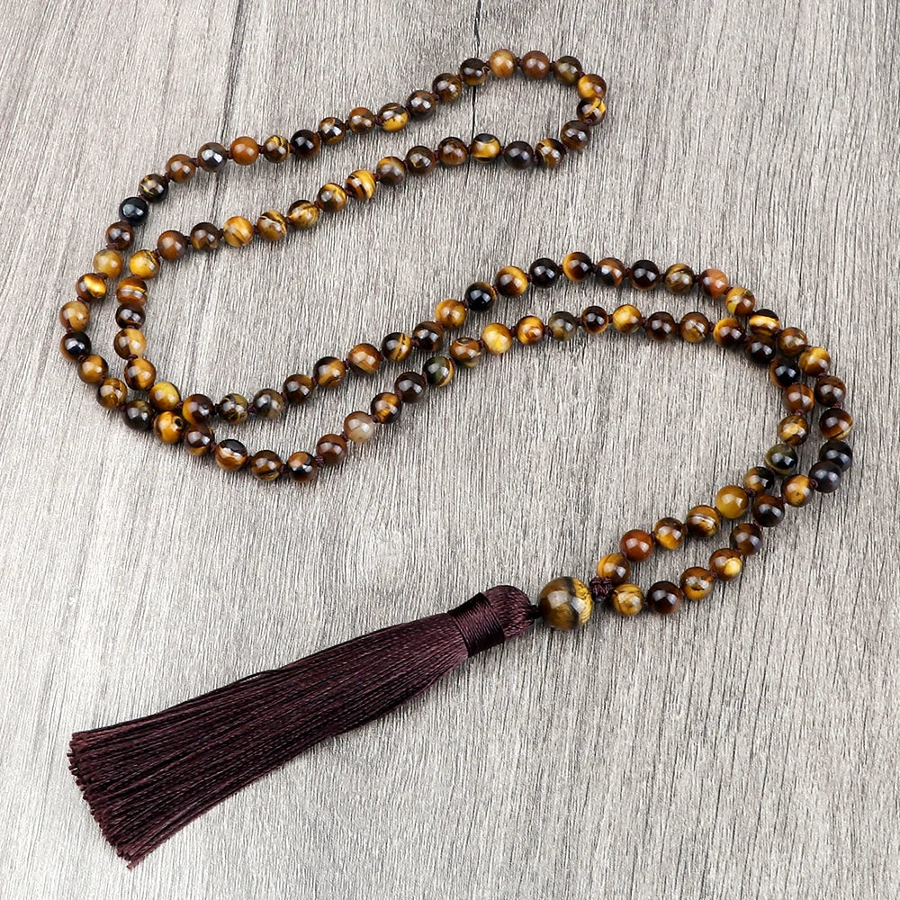 tiger eye bead necklace