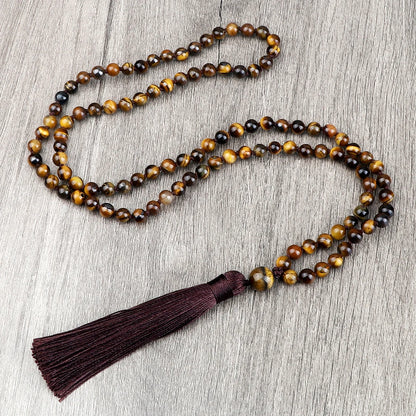 tiger eye bead necklace